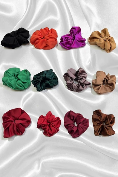 Kadın 10'lu Saten Toka Seti Karışık Renk 10 Adet