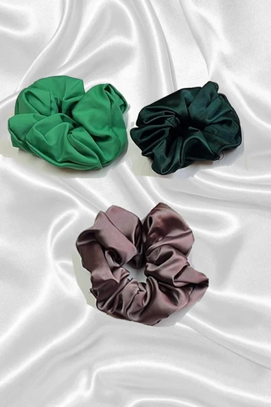 Kadın 3'lü Saten Toka Seti Karışık Renk 3 Adet - 3