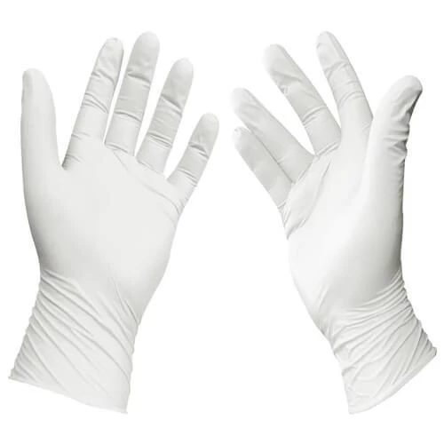 Omnipazar Karex Lateks Pudralı Eldiven 100'lü Paket Beyaz Large - 2