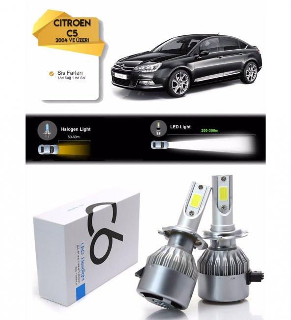 Citroen C5 Sis Led Xenon Şimşek Etkili 2004 ve Üzeri