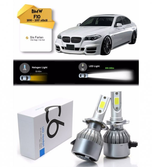 BMW F 10 Sis Farı Led Xenon Şimşek Etkili 2010 - 2017 Arası