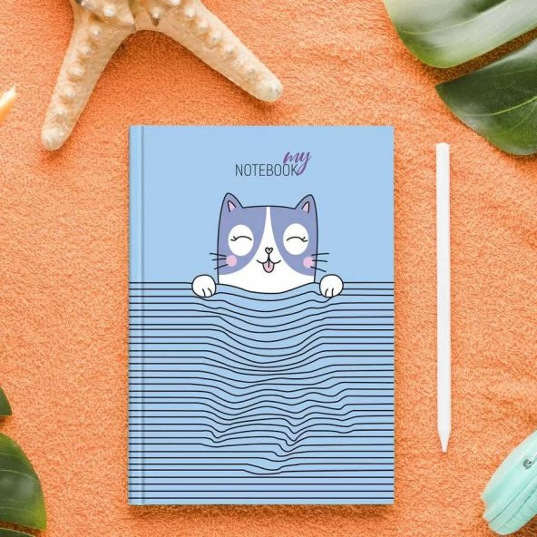 Sevimli Kedi Defter - A5 Boy - 2