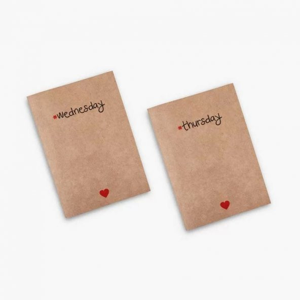 6 lı Günler Kraft Defter - 4