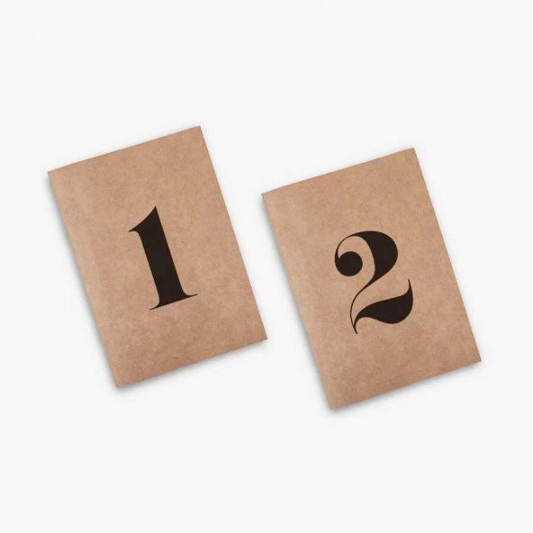 6 lı Rakam Kraft Defter - 3