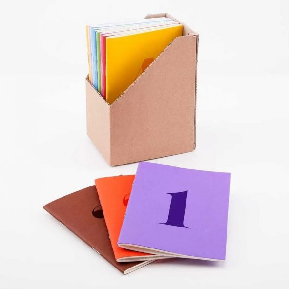 12 li Rakam Renkli Defter