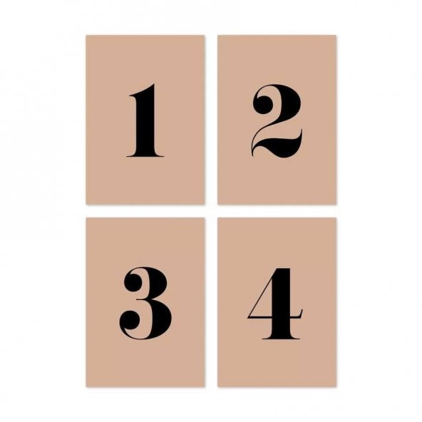 12 li Rakam Kraft Defter - 3