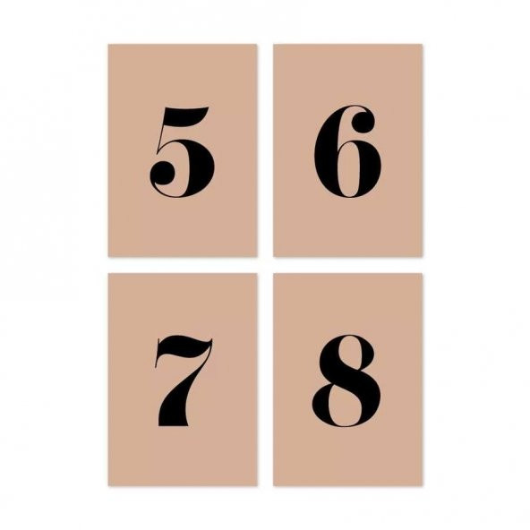 12 li Rakam Kraft Defter - 4