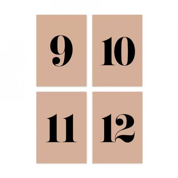 12 li Rakam Kraft Defter - 5