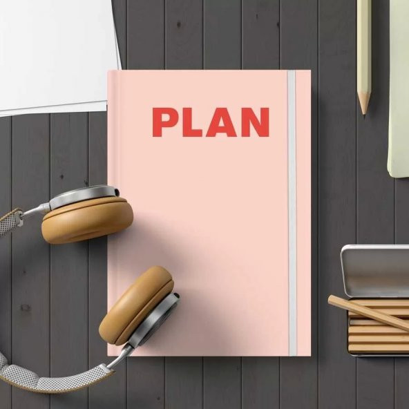Plan Defter - Pembe Renk - A5 Boy - 2
