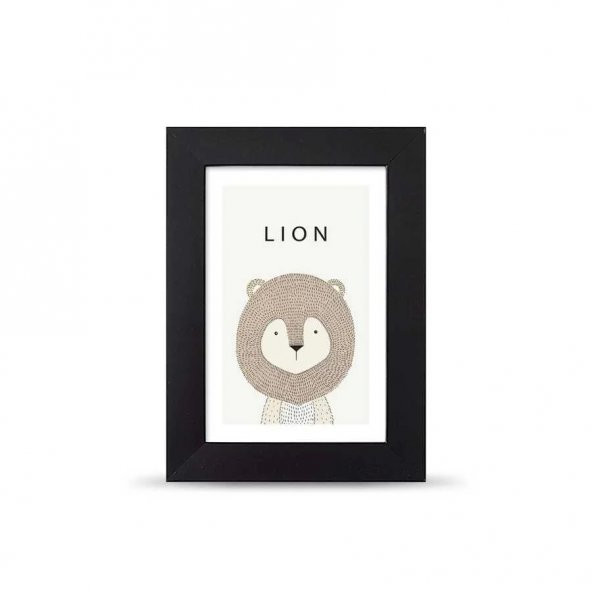 Lion Aslan Poster Çerçeve - 10x15 cm Küçük Boy