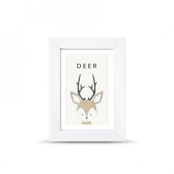 Deer Geyik Poster Çerçeve - 10x15 cm Küçük Boy
