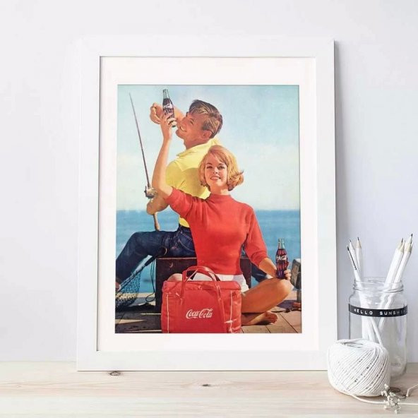 Coca Cola Çerçeve - 30x40 cm Büyük Boy