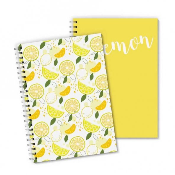 İkili Limon A5 Spiralli Defter