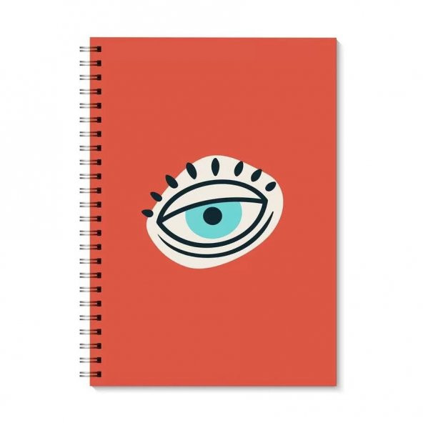 İkili Eğlenceli Desenli A5 Spiralli Defter Notebook - 3