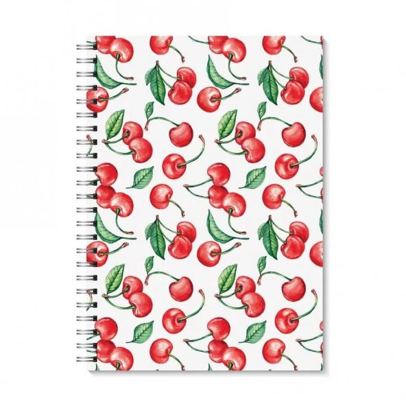 İkili Kiraz A5 Spiralli Defter - 2