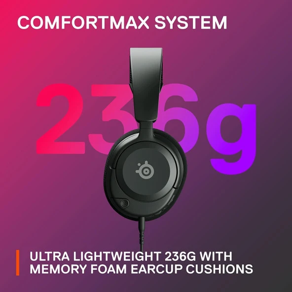 Steelseries Arctis Nova 1 Multi-System Oyun Kulaklığı - Siyah - 2