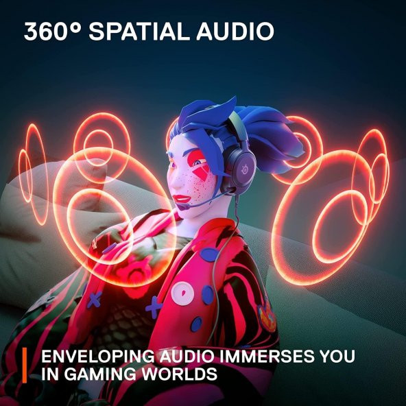 SteelSeries Arctis Nova 1P - Playstation Oyun Kulaklığı - Siyah - 8
