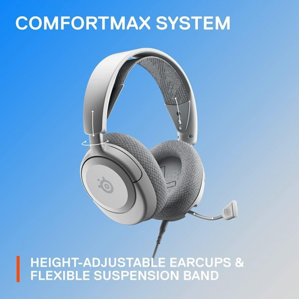 SteelSeries Arctis Nova 1P - Playstation Oyun Kulaklığı - Beyaz - 3