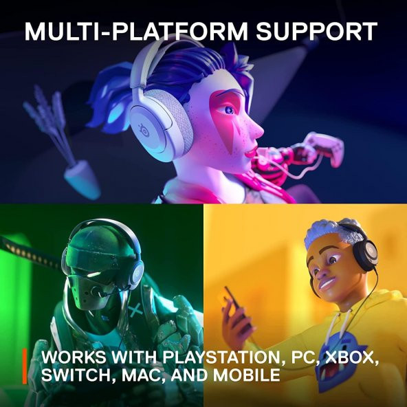 SteelSeries Arctis Nova 1P - Playstation Oyun Kulaklığı - Beyaz - 8