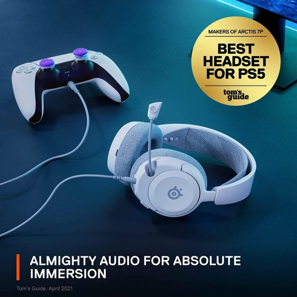 SteelSeries Arctis Nova 1P - Playstation Oyun Kulaklığı - Beyaz - 10
