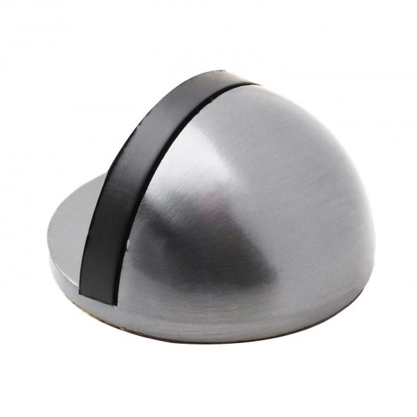 İnox Yarımay Kapı Stoperi Tamponu Yapışkanlı Metal Kapı Stopu - 2