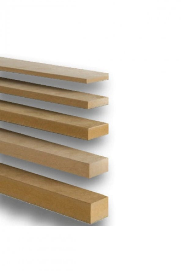iAhşap 0,8x10 cm MDF Çıta Duvar Kapak Çıtası Ahşap Çıta