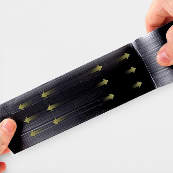 Bondit Güçlü Takviye Tamir Bandı Duct Tape Siyah 48x10 metre 10 ADET - 4