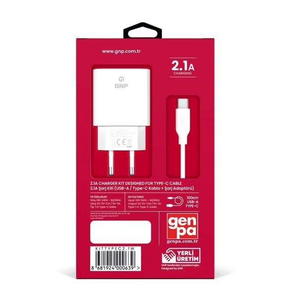 Genpa Gnp  2.1 Mah Type-C Kablo Ve Şarj Cihazı - 3