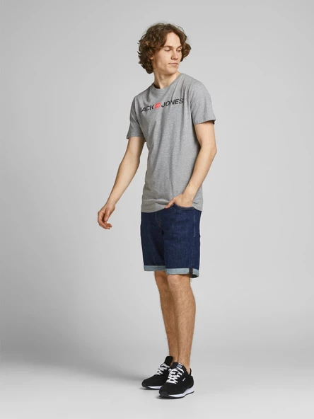 JACK JONES Yazılı Erkek Tişört 12137126 - Resim 3