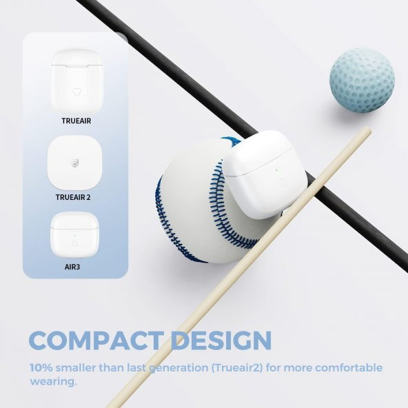 Soundpeats Air3 Bluetooth 5.2 TWS Kablosuz Kulak içi Kulaklık Beyaz - 2