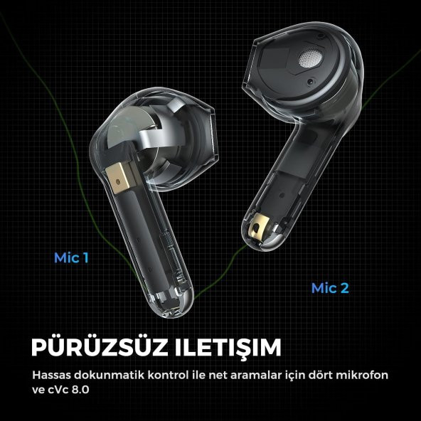 Soundpeats Air3 Bluetooth 5.2 TWS Kablosuz Kulak içi Kulaklık Beyaz - 7