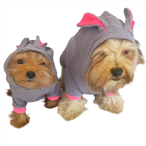 Sweet Bunny Kulaklı Köpek Tulumu Kıyafeti - 5