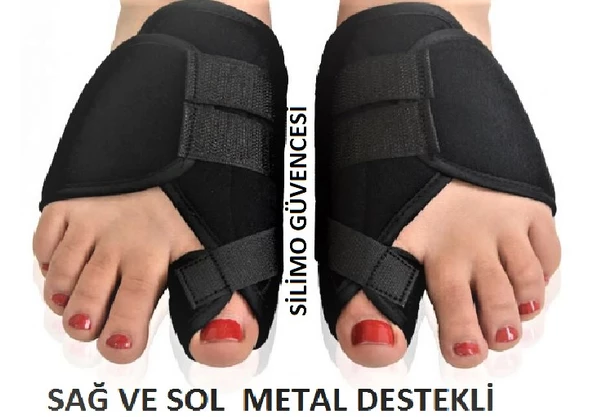 Halluks Valgus Gece Teli Ayak Baş Parmak Yönelmesi Parmak Koruyucu Kılıf Bedensiz 1 Çift - 6