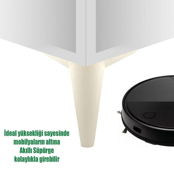 Mobilya Kanepe Sehpa Puf Koltuk Ayağı Aytaşı Baza Ayak 20 cm - 4