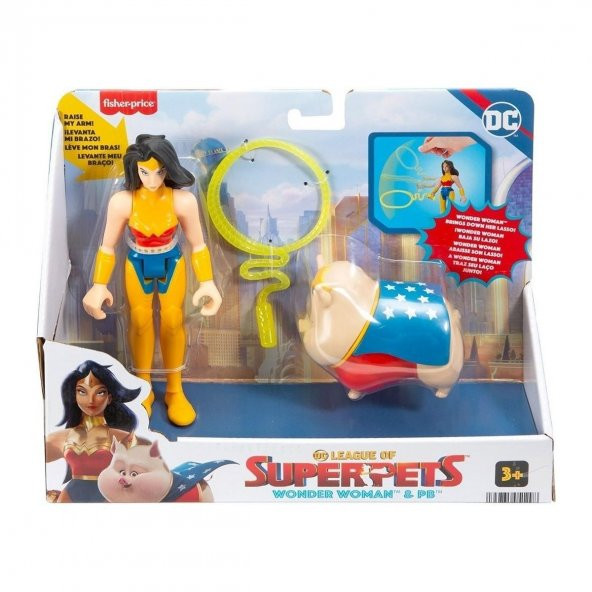 Imaginext Dc League Of Super Pets Kahramanlar ve Hayvanlar Wonder Woman ve Domuz PB