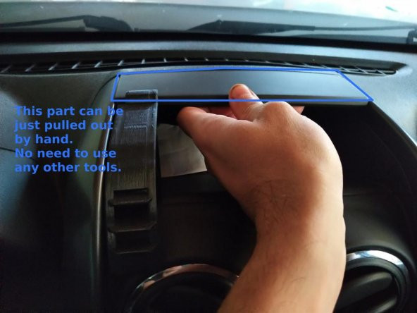 Dacia Duster Telefon Tutucu Desteği Plastik Aparat - 3