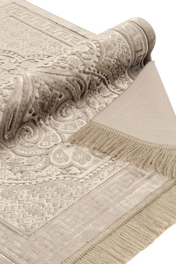 Kadife Seccade İnci Velvet Pearl - Kahverengi - Resim 3