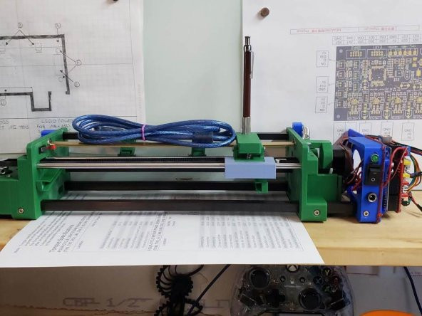 A4 Pen Plotter - Ek Parçalar (Servo) Plastik Aparat - 4