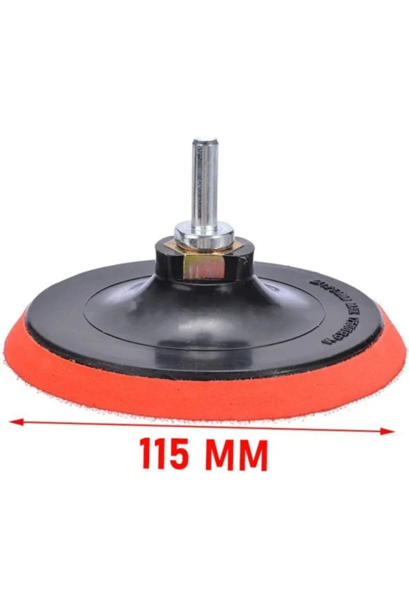 Cırt Zımpara Seti + Matkap Aparatı + 115 mm Taban (12 PARÇA SET) - 4