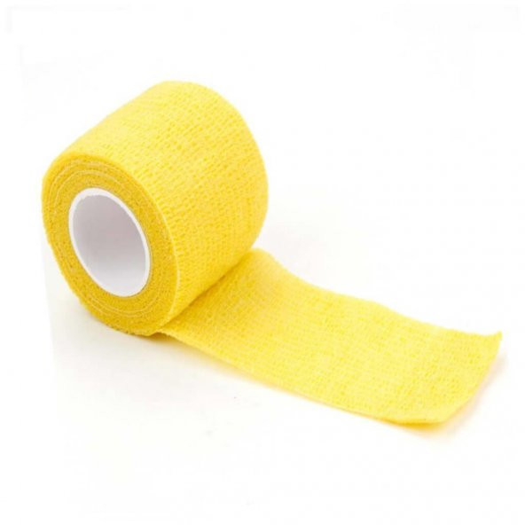 Kendinden Yapışkanlı Elastik Coban Bandaj Sarı Renkli 5 cm - 2