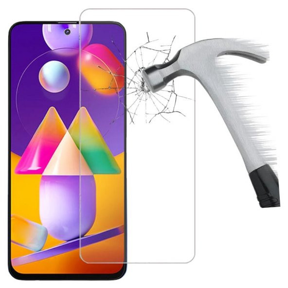 Samsung Galaxy M31S Ekran Koruyucu 2 Adet Temperli Kırılmaz Cam