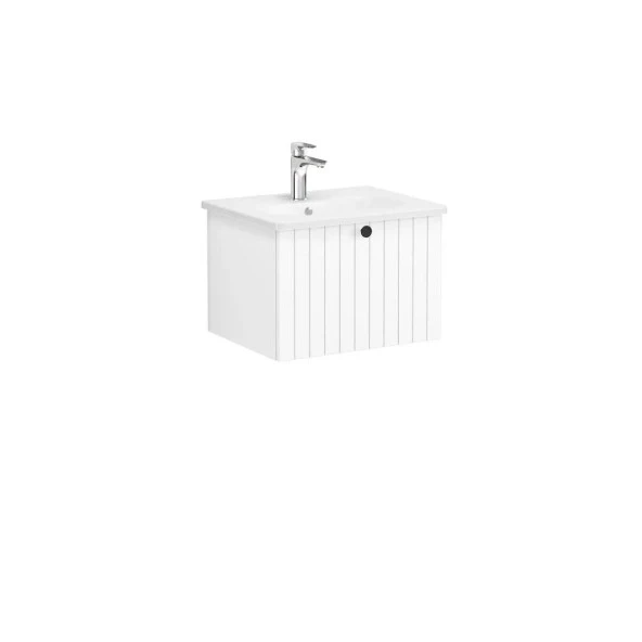 Vitra Root Groove 60 cm Beyaz Çekmeceli Banyo Dolabı Alt Modül Lavabo