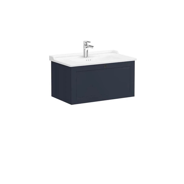 Vitra Root Classic 80 cm Lacivert Banyo Dolabı Alt Modül Lavabo