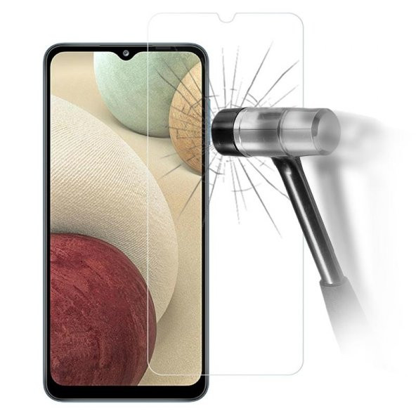 Samsung Galaxy A12 Ekran Koruyucu 2 Adet Temperli Kırılmaz Cam - 1