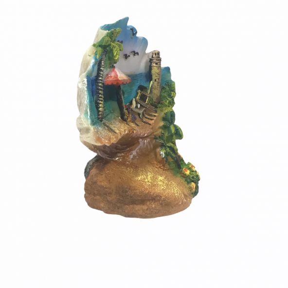 3D KABARTMA POLYESTER DOĞA DENİZ TEMALI OBJE-003 - 4