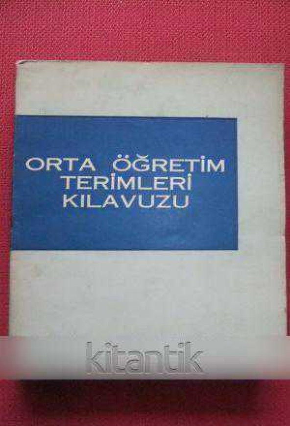 ORTA ÖĞRETİM TERİMLERİ KILAVUZU - 1