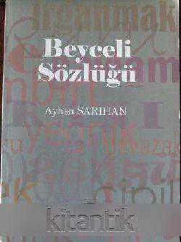 BEYCELİ SÖZLÜĞÜ