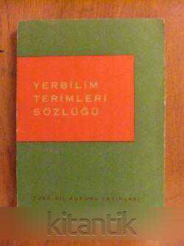 YERBİLİM TERİMLERİ SÖZLÜĞÜ