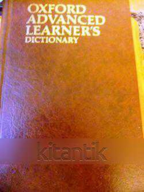 OXFORD ADVANCED LEARNER'S DICTIONARY  OF CURRENT ENGLISH
