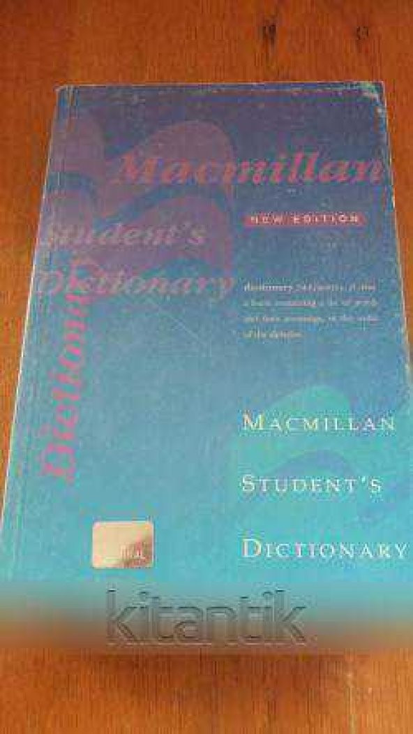 MACMILLAN STUDENT'S DICTIONARY ürün görseli 1